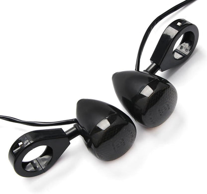 ya 4 8.10 4x 39mm 20 LED Turn Signal Turn Signal Lamp Fork Skull For Harley Bobber Chooper