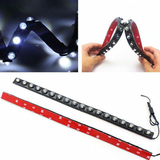 ya 4 8.8 2x Car 18 White LED DRL Daytime Running Lights Auto Day Lamp Daylight Fog Lamp