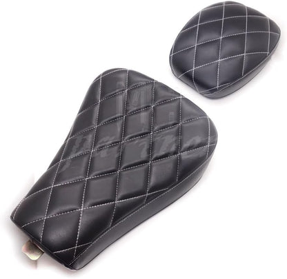 ya 5 8.24 baidi Front Diamond Driver Solo for Seat &Rear Passenger Pad for Harley Sportster 1200 883