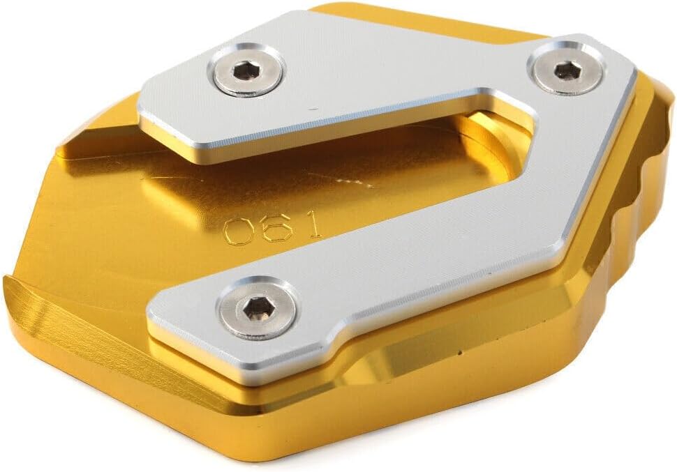 ya 4 8.8.2 Gold Kickstand Side Stand Plate Extension Pad for Yamaha MT-07 14-18 XSR700 2016