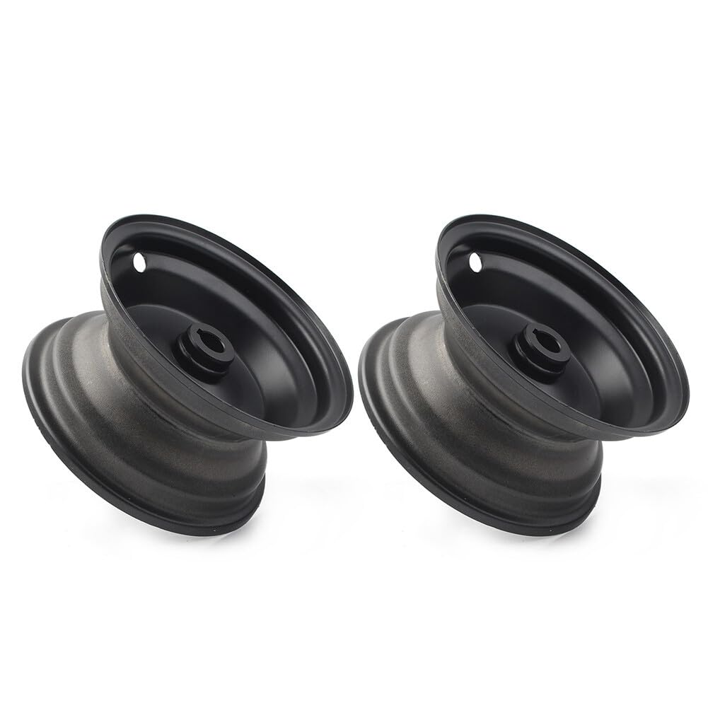 ya 4 8.8.2 2Pcs 6 145/70-6 in Wheel Rim Black for Go Kart Off-Road Dirt Pit Bike