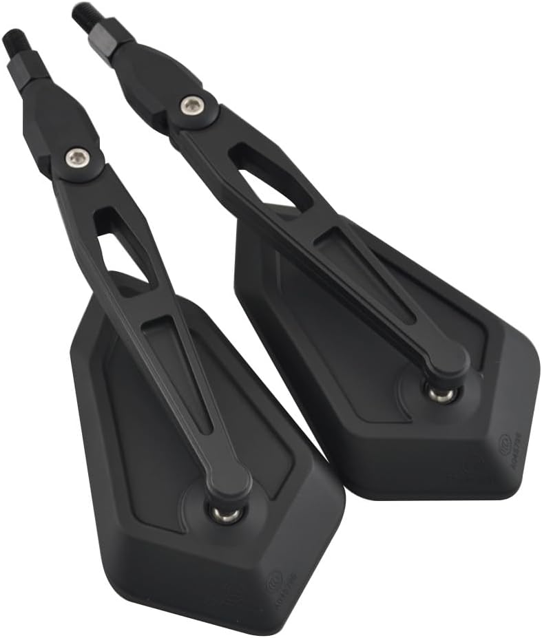 ya 13 9.15 baidi Pair Universal Matte Black 10mm Screw Motorcycle Motorbike Rearview Side Mirror