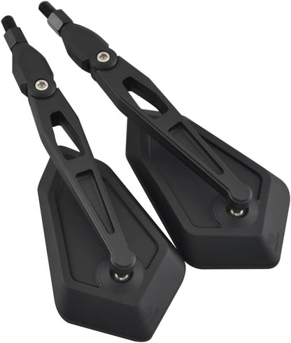 ya 13 9.15 baidi Pair Universal Matte Black 10mm Screw Motorcycle Motorbike Rearview Side Mirror
