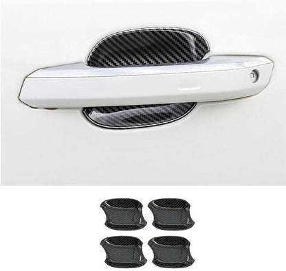 ya 2 8.15 for Audi Q5 2018-2021 ABS Carbon Fiber Car Exterior Door Cover Trim 