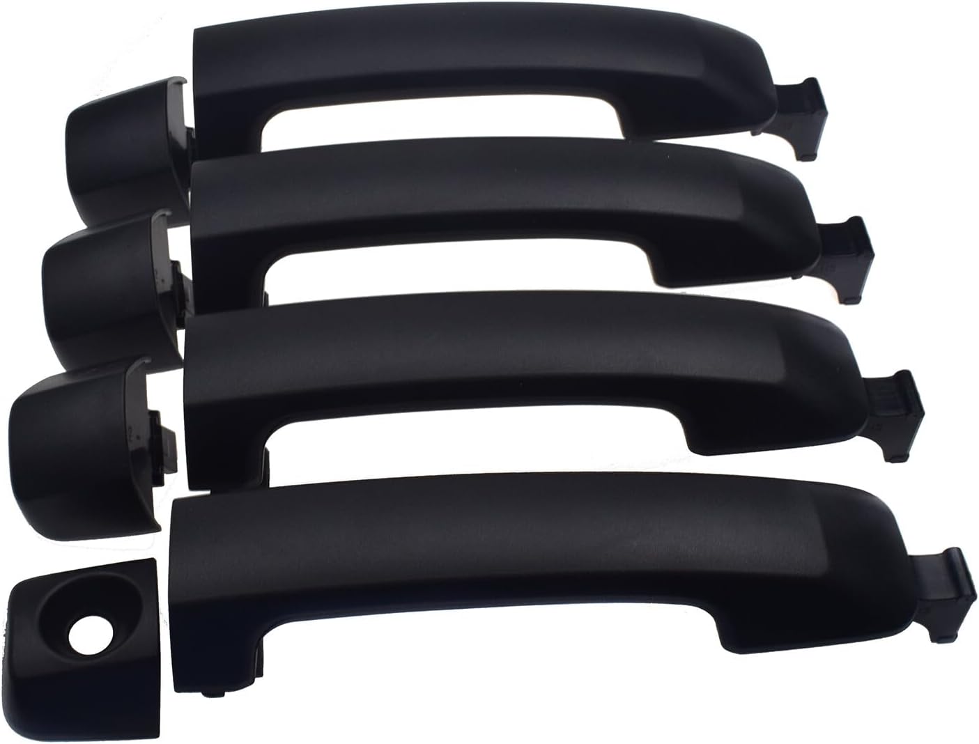 ya 5 8.10 Set of 4 Exterior Door Handles Black for 2007-2018 for Toyota Tundra 69210-0C010