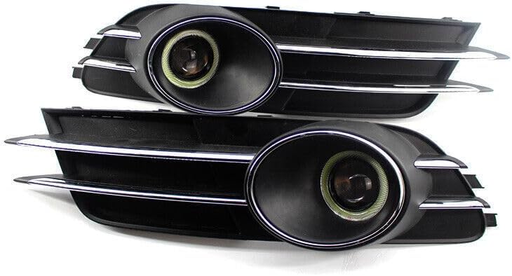 ya 4 8.8.2 Left&Right Lower Bumper Grille Grill Cover Fog Light Set for Audi A6 C7 2012-15
