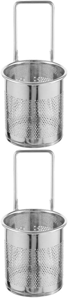 ya 14 9.20 baidi Set of 2 Hot Pot Hook Slip Through The Net Dad Lar Strainer Basket-1
