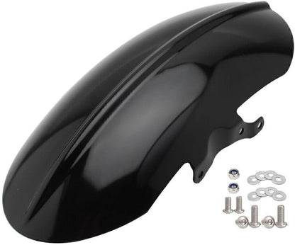 ya 4 8.10 Vivid Black Motorcycle Short Front Mudguard Fender Fit Bobber Speedmaster