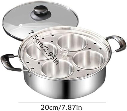 ya 14 9.20 baidi Stainless Steel er 20cm Thickened for Home Cooking Eggs and for Mini Cakes-1