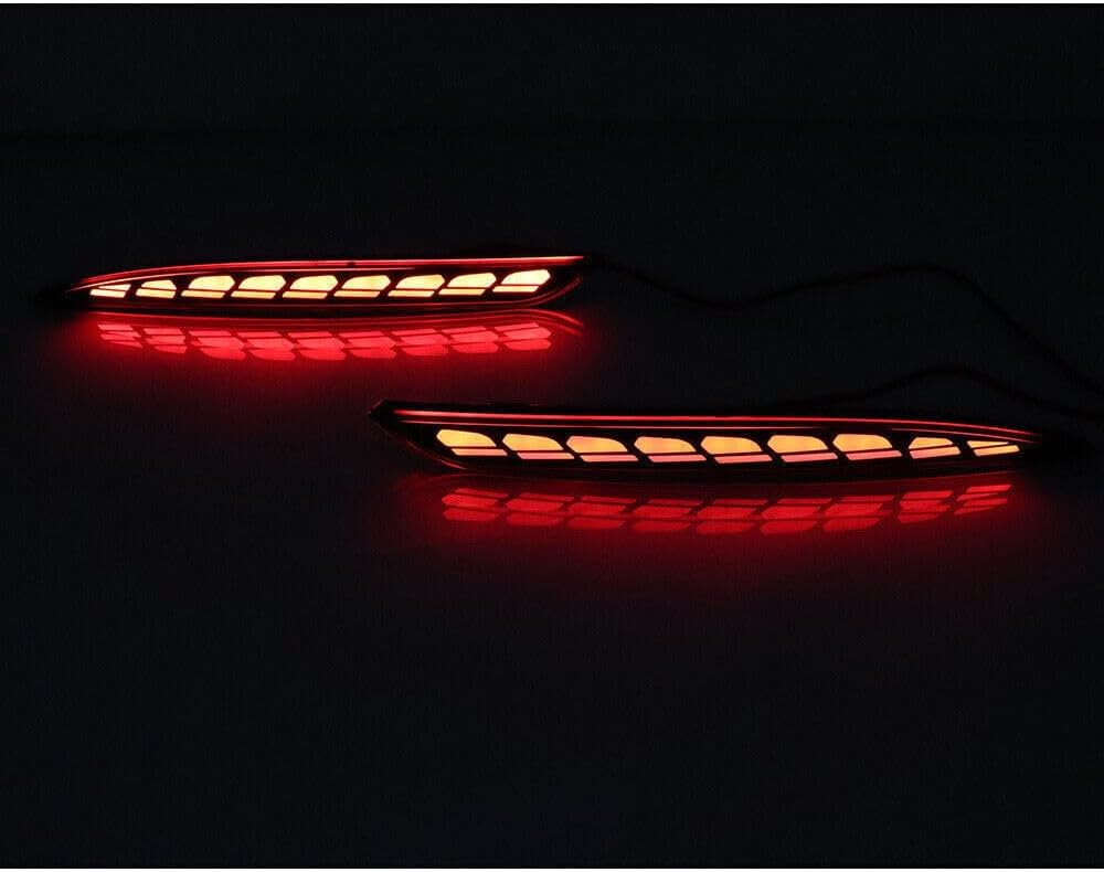 ya 10 9.16 zhengce 2P Rear Bumper Fog Light Streamer Turn Signal Light Suitable for Tesla Mode