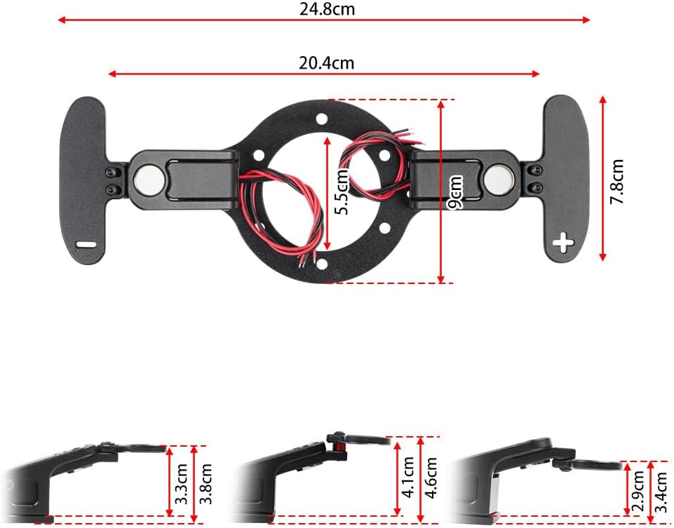 ya 8 8.24 baidi Racing Steering Wheel Magnetic Paddle shifters for Logitech 923 G29 G27 G25 G920
