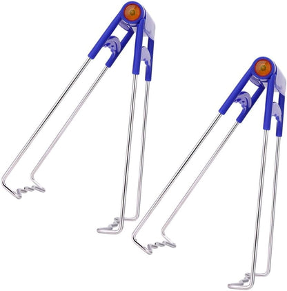 ya 14 9.20 baidi 2 Pcs Dish Pan Clip Pot Gripper Handle Hot Dish Lifter Hot Dish Clip-1