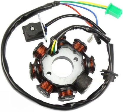 ya 2 8.15 DC ignition stator magnetic coil generator with 8 poles suitable for GY6 150cc 125cc scooter all terrain vehicle