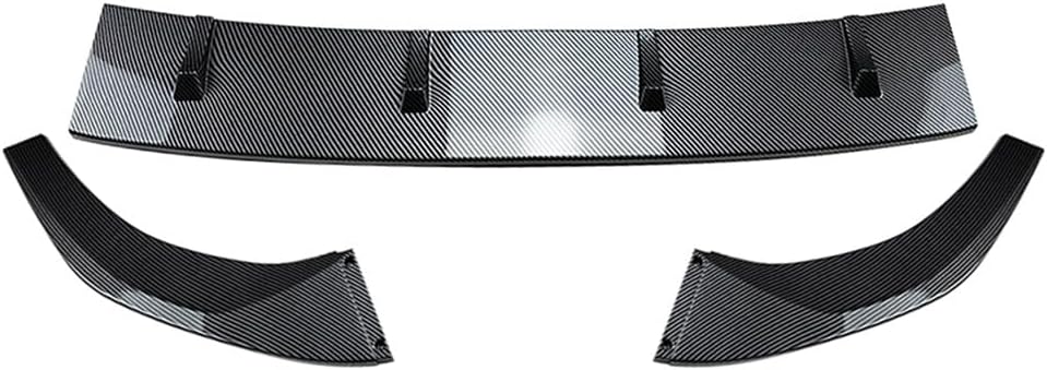 ya 2 8.15 Front Splitter Spoiler Lip Body Kit for VW for Golf MK8 GTD GTE R R-Line Car Black