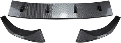ya 2 8.15 Front Splitter Spoiler Lip Body Kit for VW for Golf MK8 GTD GTE R R-Line Car Black