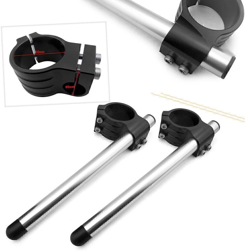 ya 14 9.20 zhengce 2x 50mm Clip On Ons Handlebars Set Fit for Suzuki GSXR 600 750 1000 TL1000R-1