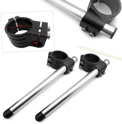 ya 14 9.20 zhengce 2x 50mm Clip On Ons Handlebars Set Fit for Suzuki GSXR 600 750 1000 TL1000R-1