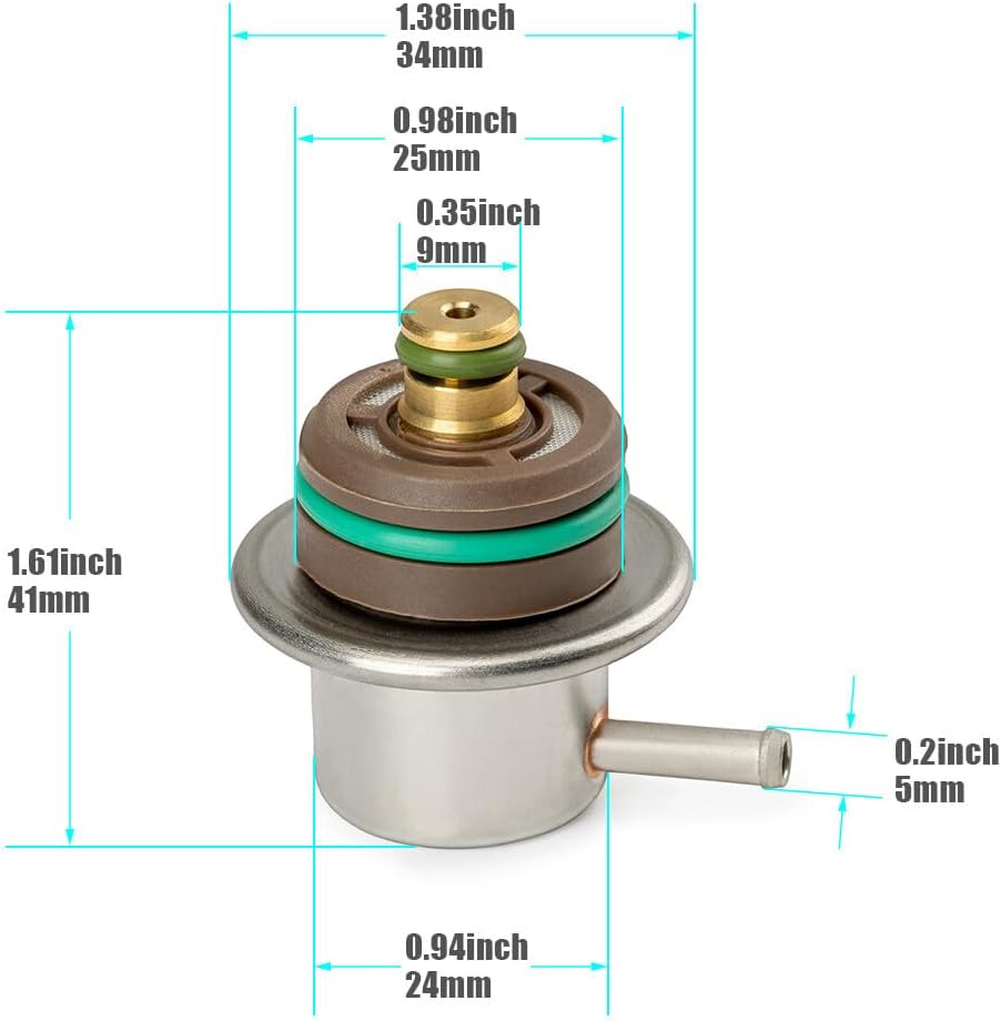 ya 11 9.14 baidiFuel Pressure Regulator for Ford F-150 F-250 F-350 4.6L 5.4L 1999-04 XR3Z9C968AA