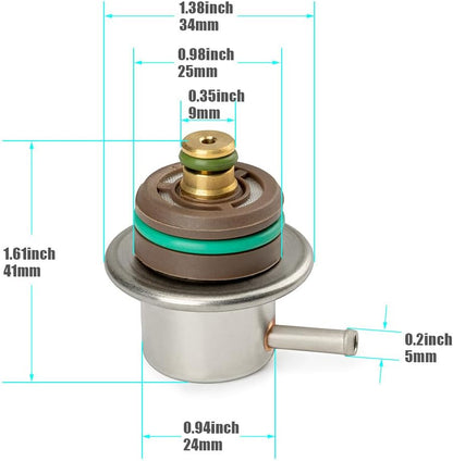 ya 11 9.14 baidiFuel Pressure Regulator for Ford F-150 F-250 F-350 4.6L 5.4L 1999-04 XR3Z9C968AA