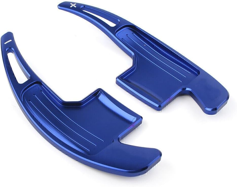 ya 4 8.14 Steering Wheel Shift Paddle Shifter Extension Trim Fit for Ford for Mustang 2015-21 Blue