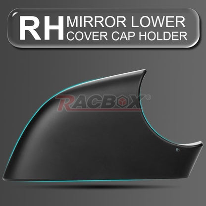 ya 11 9.14 baidiDoor Wing Mirror Cover Lower Holder For 2017-2022 for Tesla for Model 3 Black Right Side