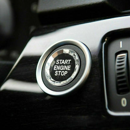 ya 23 10.7 zhengce Engine Start Stop Switch Button Cover Crystal Fit E Chassis E90 E92 BLK