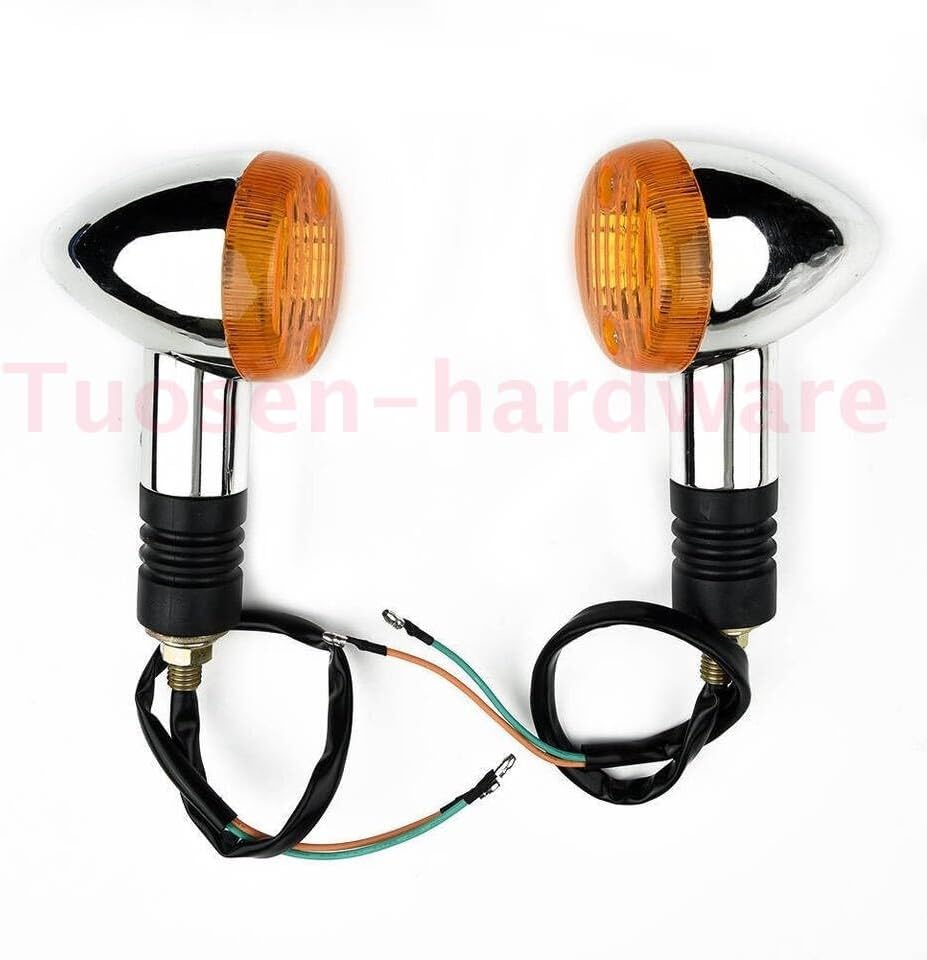 ya 4 8.24 baidi 4PCS Turn Signal Amber Lights for Honda Shadow VT ACE Aero Spirit VLX 600 750