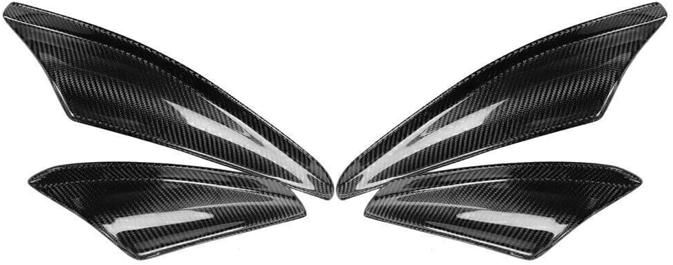 ya 2 8.15 Carbon Fiber Front Canards Fit For 2008-2010 Lancer EVO X 10 Front Bumper 4PCS
