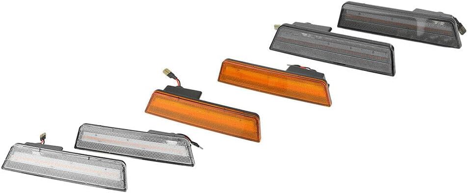 ya 13 9.15 baidi 2 Pack LED Front Side Marker Lights for 08-14 for Dodge Challenger / 11-14