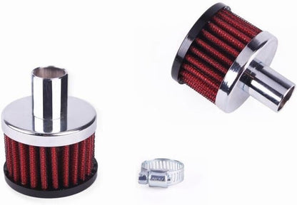 ya 13 9.15 baidi 2PCS 16mm 3/4 Inch Inlet Air Intake Crankcase Breather Filter Clamp-On Chrome