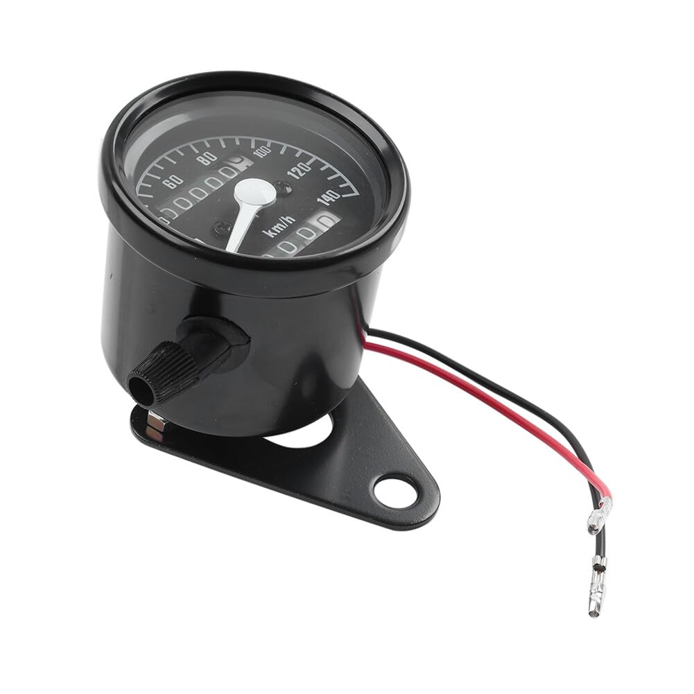 ya 6 8.24 baidi Motorcycle Universal Odometer Speedometer Tachometer Gauge Black 12V