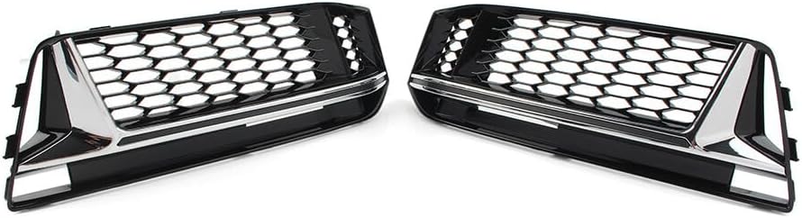 ya 9 10.24 Front Bumper Fog Light Grille Cover Honeycomb for Audi A4 B9 S-Line S4 16-18 cl