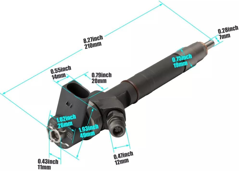 ya 10 9.16 baidi Diesel Fuel Injector 0445110162 for Dodge Sprinter 2500 3500 OM647 2.7L 2004-06-