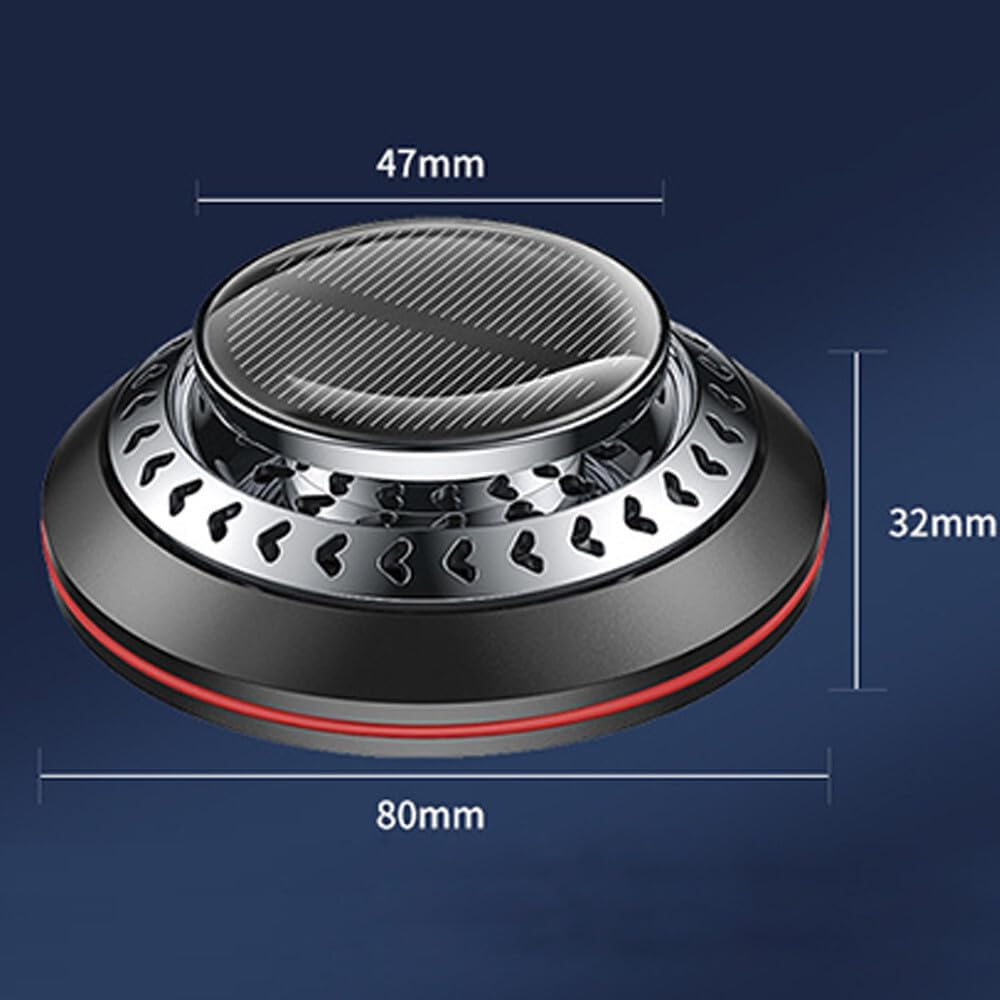 ya 6 8.24 baidi Solar Air Freshener Rotation Perfume Diffuser for CarHome Offices Accessories
