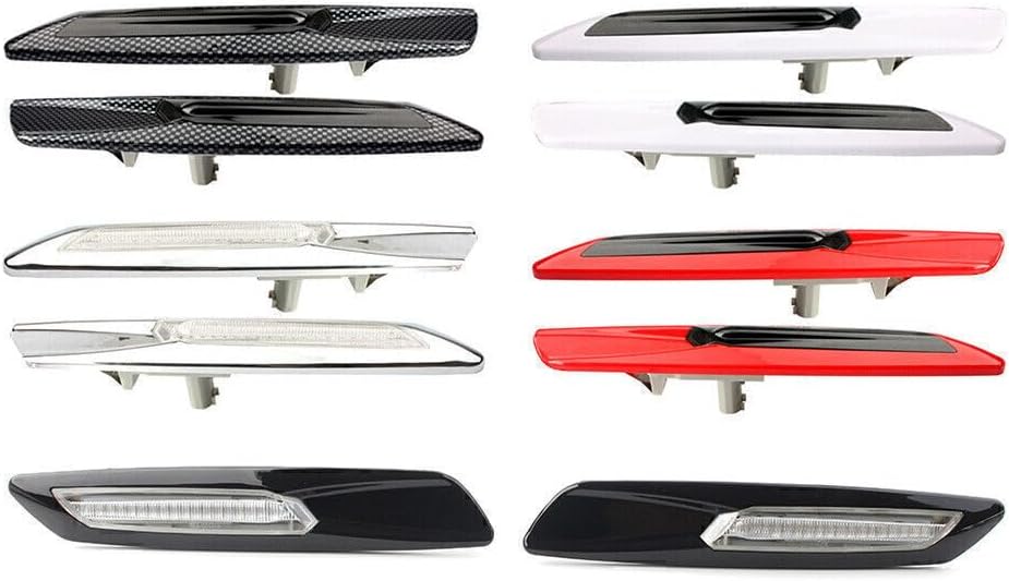 ya 4 8.8 Carbon F10 Style Sequential LED Side Marker Amber Lights Fit for BMW 1 3 5 Series