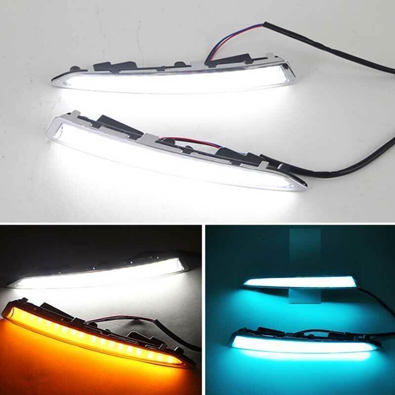 ya 4 8.24 baidi for Ford Escape Kuga 2013-2016 LED Lights Daytime Running Lights Turn Signal Width Lights 