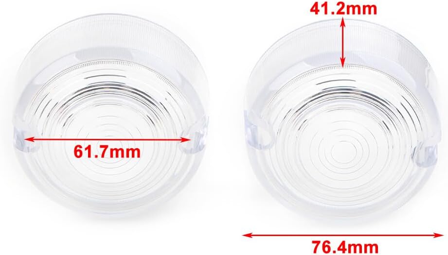 ya 4 8.8.2 2pcs Turn Signal Lens Cover for Harley Dyna FXD FXR Sportster XLH 883 1200 FXST
