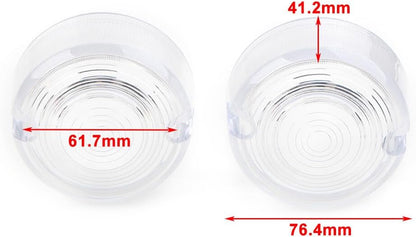 ya 4 8.8.2 2pcs Turn Signal Lens Cover for Harley Dyna FXD FXR Sportster XLH 883 1200 FXST
