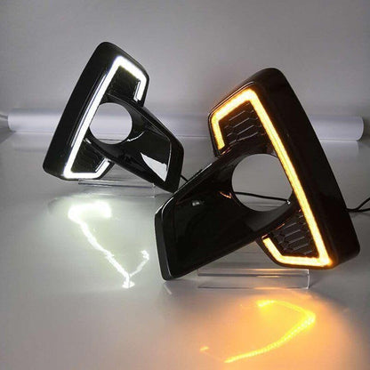 ya 2 8.15 Suitable for Toyota Hilux Rocco 2018 automatic LED DRL daytime running lights fog lights