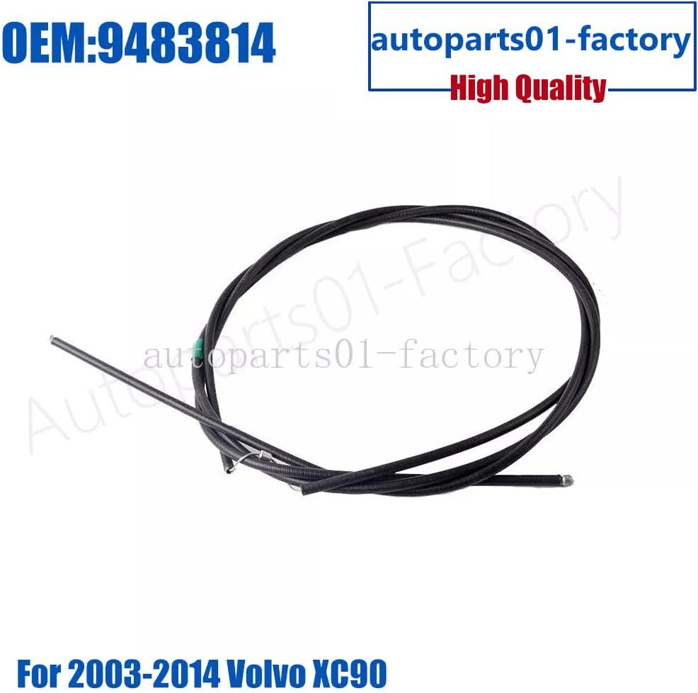 ya 10 9.16 baidi 9483814 New Hood Latch Release Lock Cable Fit for 2003-2014 for Volvo XC90 3.2L 4.4L