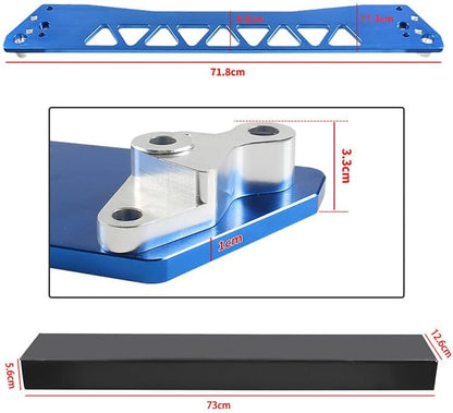 ya 9 10.24 Billet Rear Lower Subf for Ram e Brace Tie Bar for 1996-2000 for Honda for Civic EG Blue