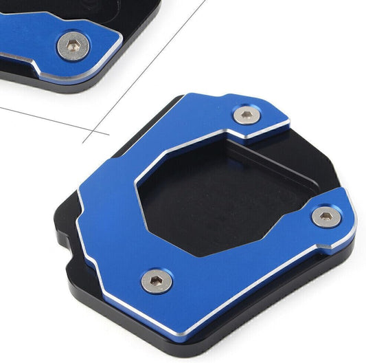 ya 4 8.8.2 CNC Kickstand Foot Side Stand Extension Plate Pad for BMW F800 GS/ADV 15-17 Blue