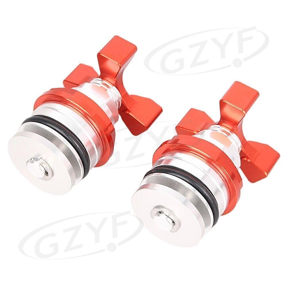 ya 6 8.24 baidi Front Fitk Preload Adjustable Bolts for Kawasaki 250 All Years Orange