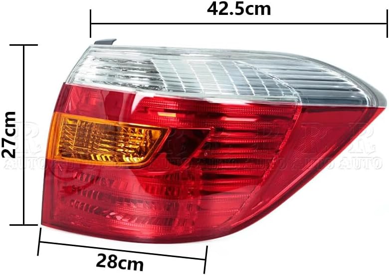 ya 7 8.24 baidi Right Tail Lamp Assembly Rear Bumper Tail Light for Toyota Highlander 2007-2010