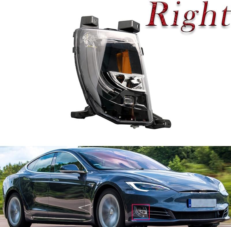 ya 10 9.16 zhengce Right front bumper fog lamp assembly fog lamp for Tesla Model S 2012-2020