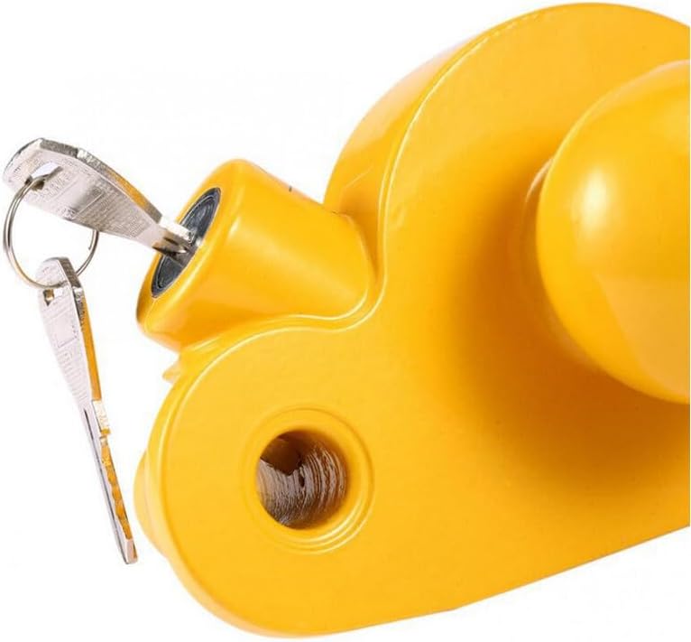 ya 4 8.8.2 1*Universal Trailer Ball Hitch Coupler Locking Ball Tongue Steel 2 2-5/16 Yellow