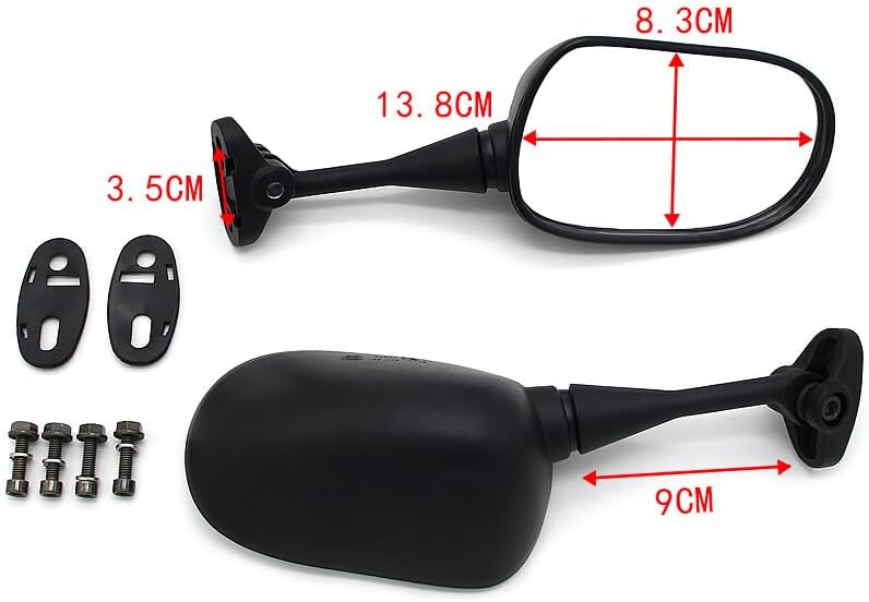 ya 13 9.15 baidi for Honda Motorcycle Rear View Mirror CBR600RR F5 VTR1000 98-06 CBR600F4i 01-07