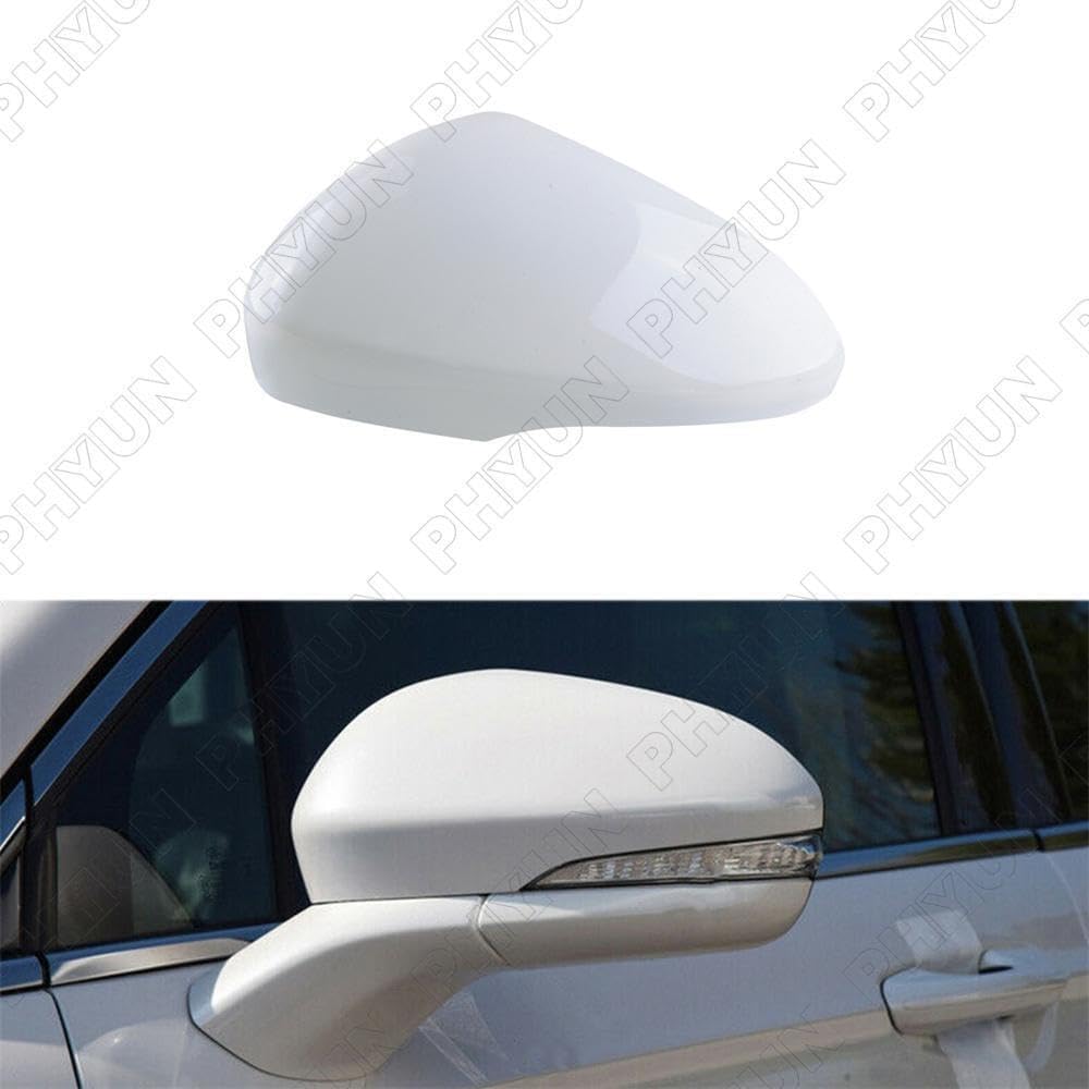 ya 4 8.24 baidi Left driver's side mirror cap white ABS suitable for Ford Fusion 2013-2021