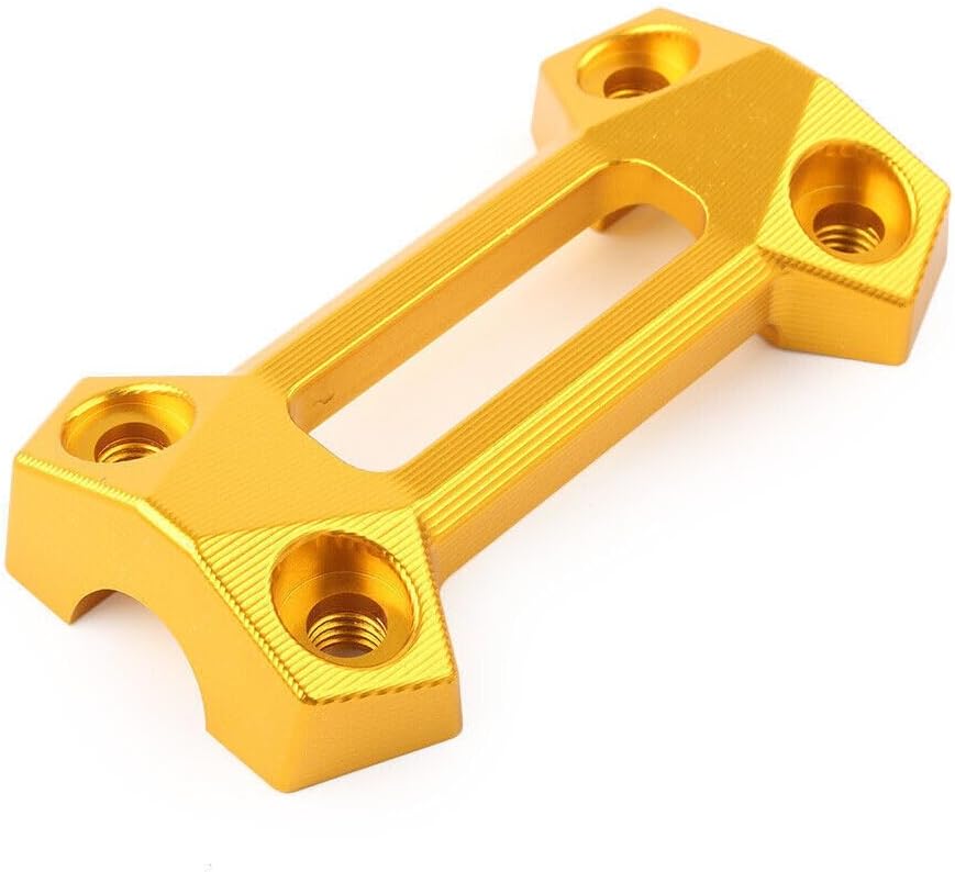 ya 6 8.14 Handlebar Fat Bar Riser Mount Clamp Top Cover Fit for Kawasaki Z900 2017-2022 Gold