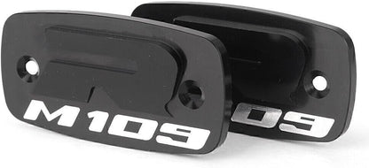 ya 13 9.15 zhengce 2X Brake Reservoir Caps Cover Fit for Suzuki Boulevard M109R 2007-2016 Bla